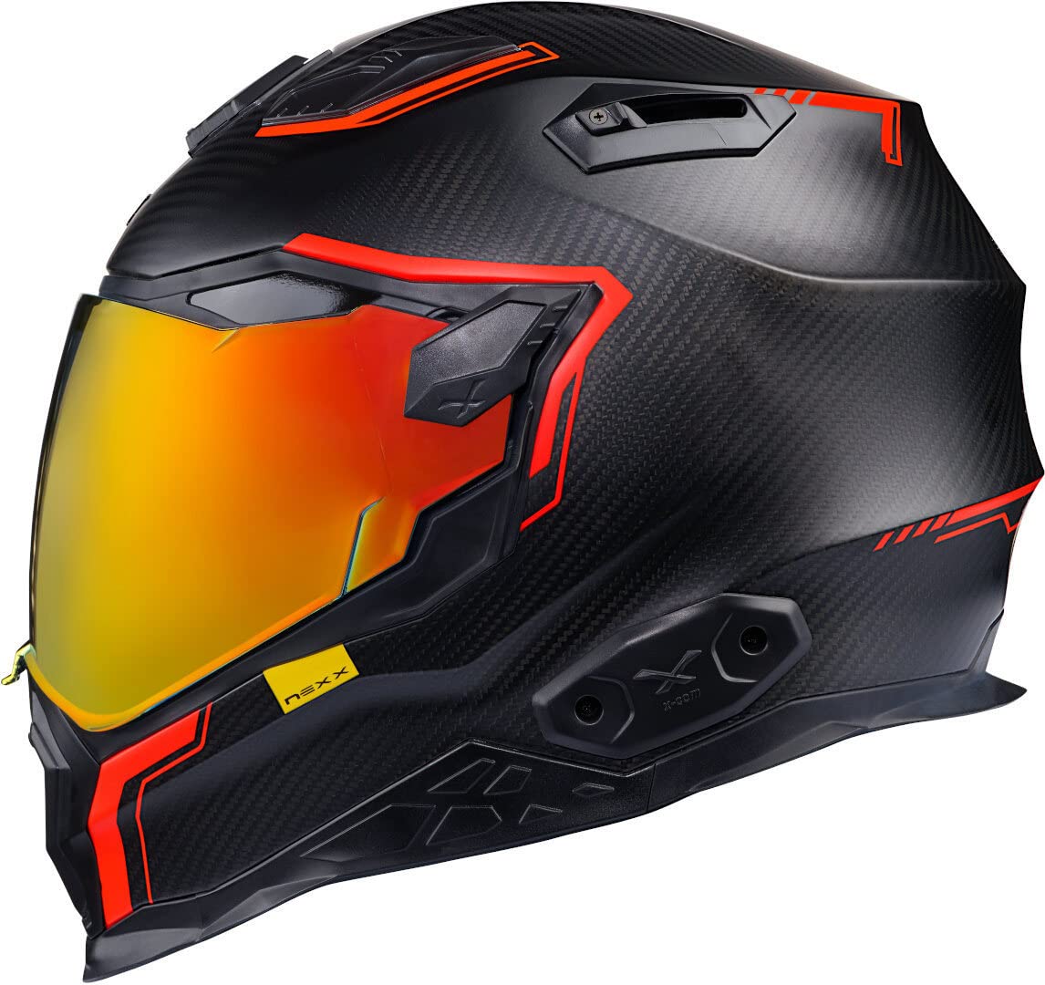 Nexx X.WST 2 Carbon Zero 2 Helmet - Matte Carbon/Red - X-Large