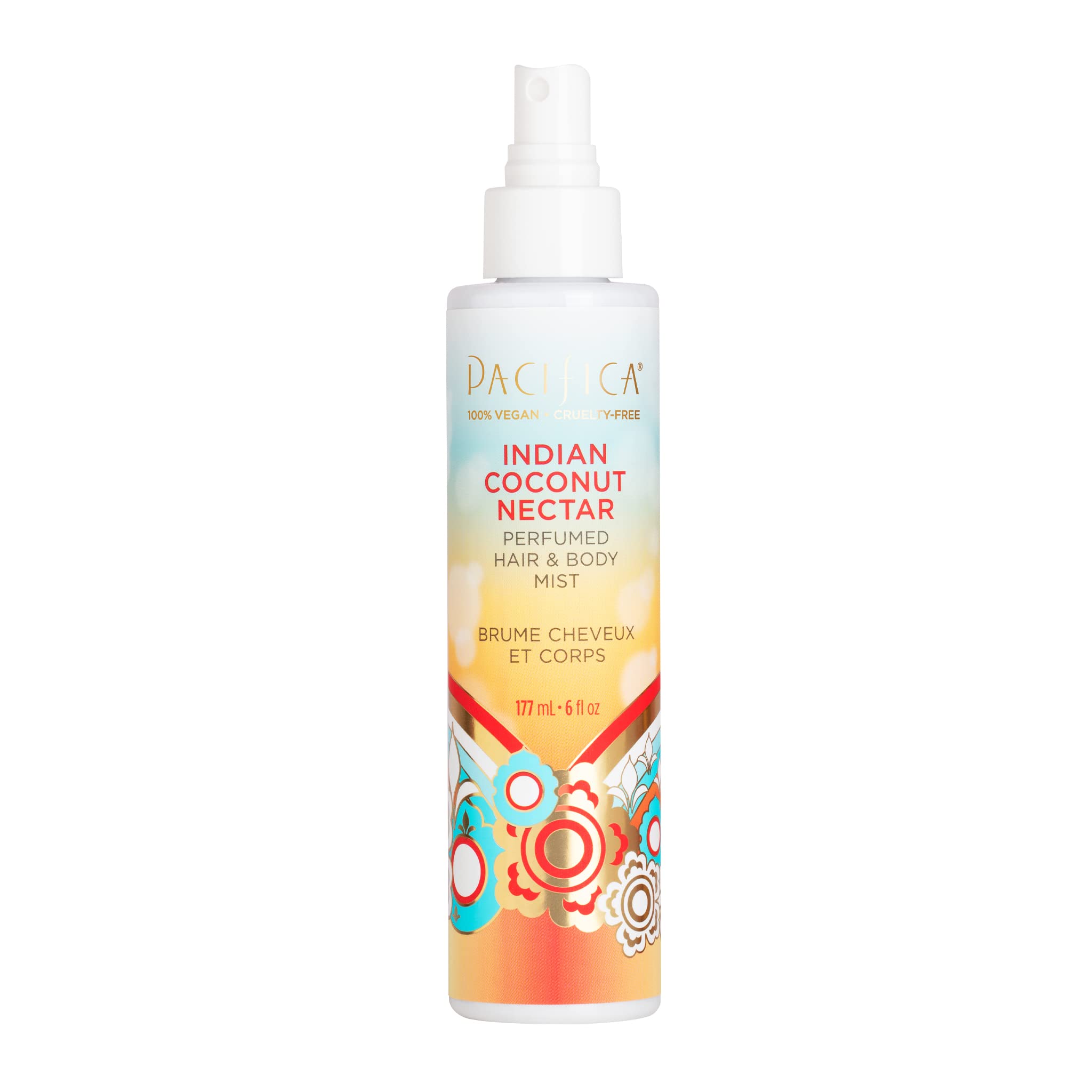 Pacifica Beauty, Indian Coconut Nectar Hair Perfume & Body Spray, Coconut and Creamy Vanilla Scent, Natural & Essential Oils, Alcohol Free, Clean Fragrance, Vegan & Cruelty Free