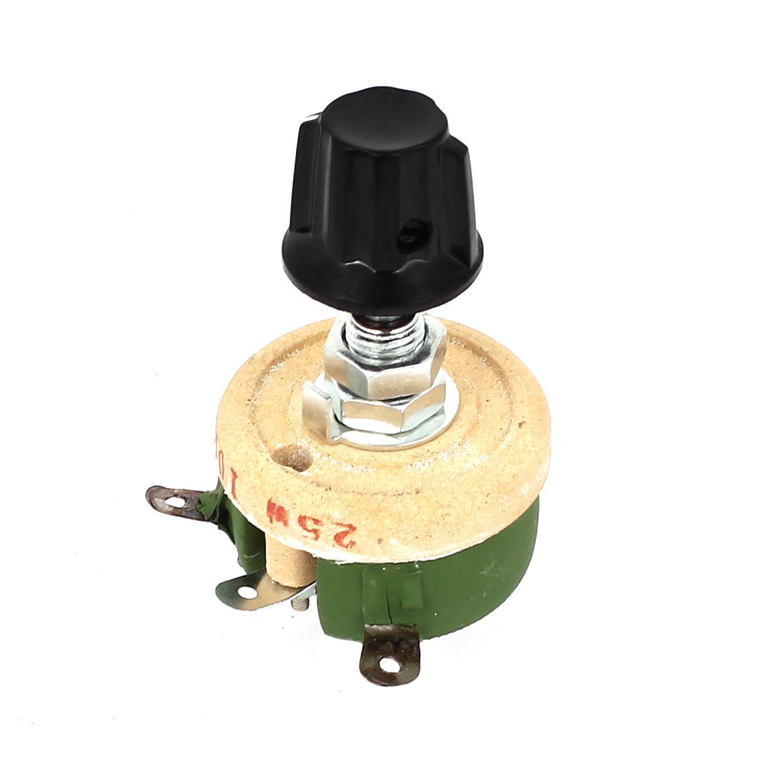 uxcell 25W 100 Ohm Round Ceramic Wirewound Potentiometer Resistor Rheostat