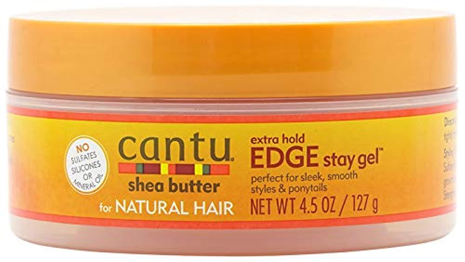 CantuNatural Hair Edge Stay Gel, Extra Hold 4.5 Oz