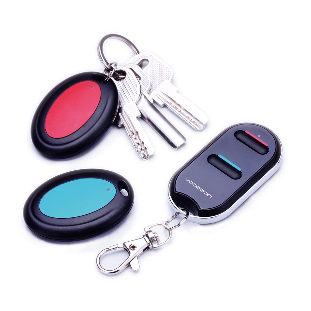 VodesonKey Finder Locator,Wireless Key Tracker,Remote Finder Tracking Device,Easy to Use,Perfect for Seniors,Tracker Tags for Car Keys,Phones,Wallet,TV Remote control, Batteries Included