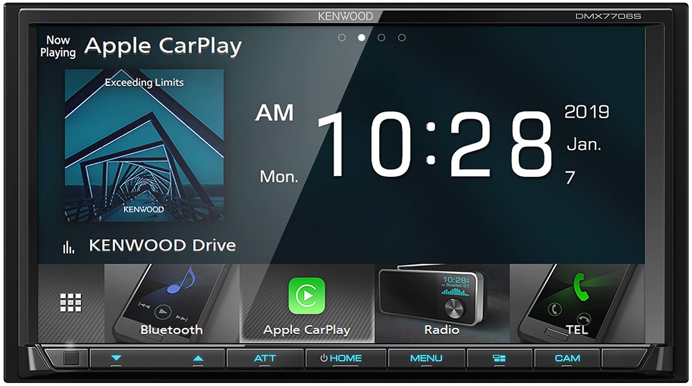 Kenwood 7" Digital Media Receiver with Apple CarPlay and Android Auto