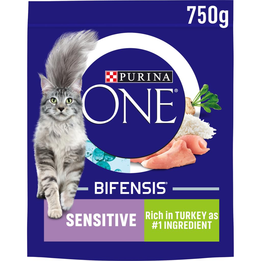 PURINA ONESensitive Adult Dry Cat Food Turkey, 750g