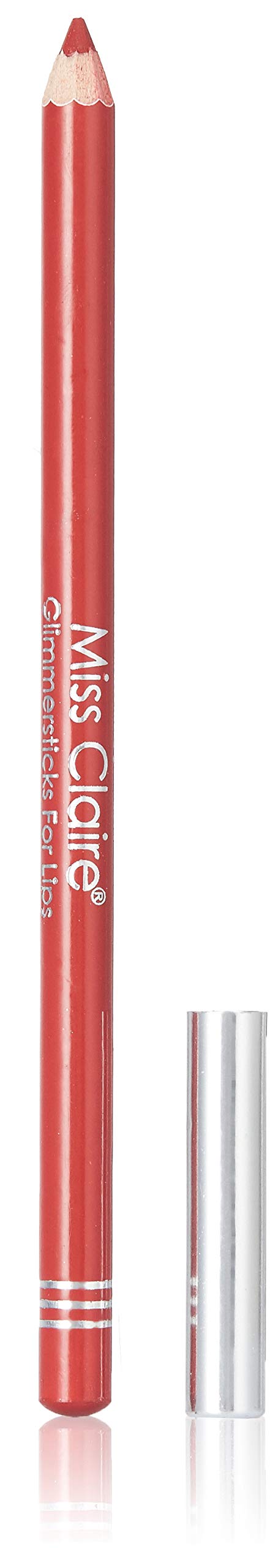 Miss Claire Glimmersticks for Lips, Lip Liner, Shimmery Finish - L-31, Crimson Red, 1.8 g