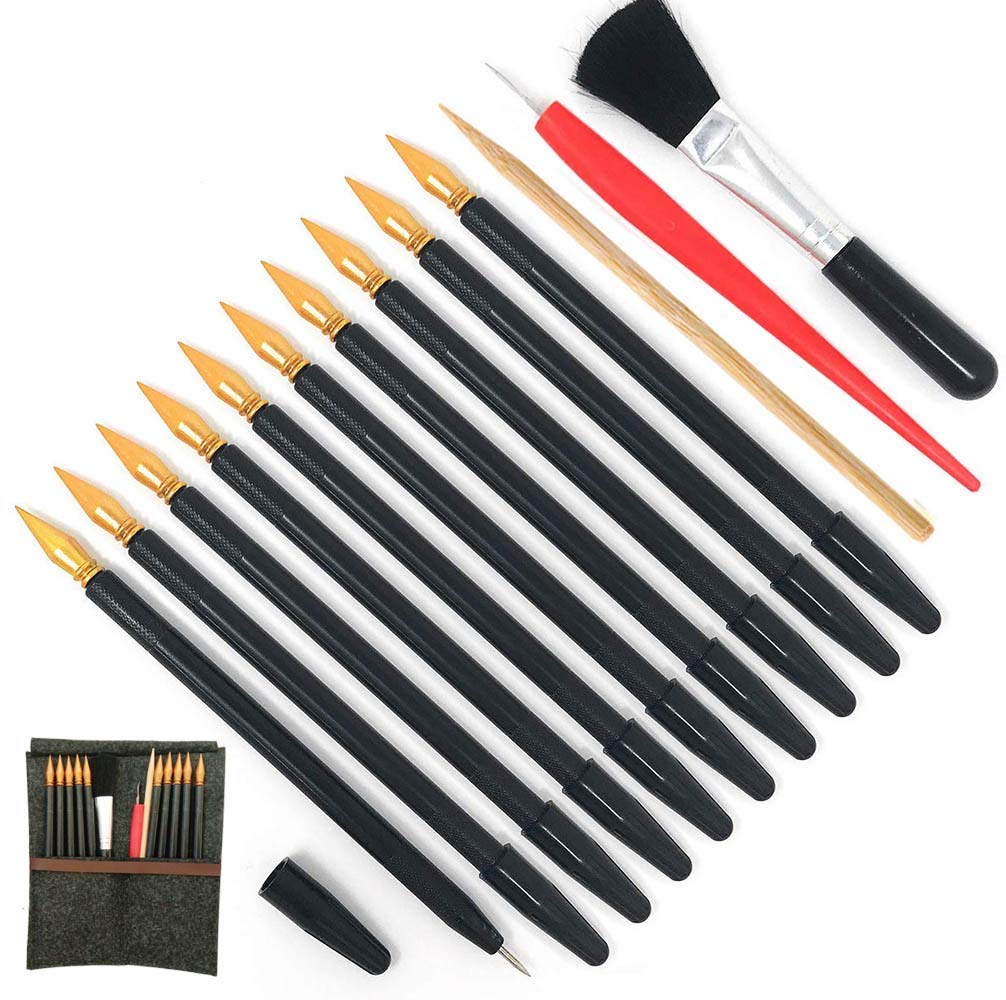 Scratch Tools, Scratch Color Pen Dual Tip Scratch Coloring Stylus Paper Art Set for for Adult Kids Painting Art 14 PCS