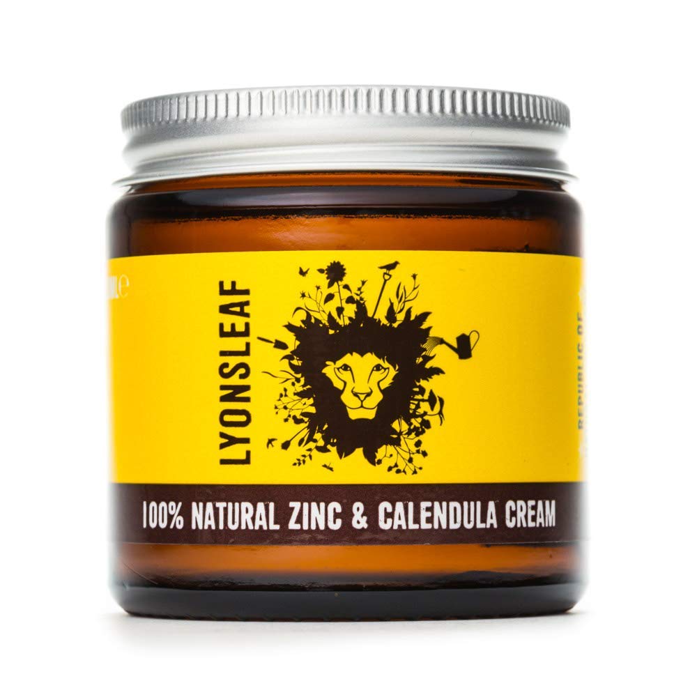 Zinc and Calendula Cream 100% Natural - for spots, blemishes, breakouts, rashes, problem skin and nappy rash 120ml