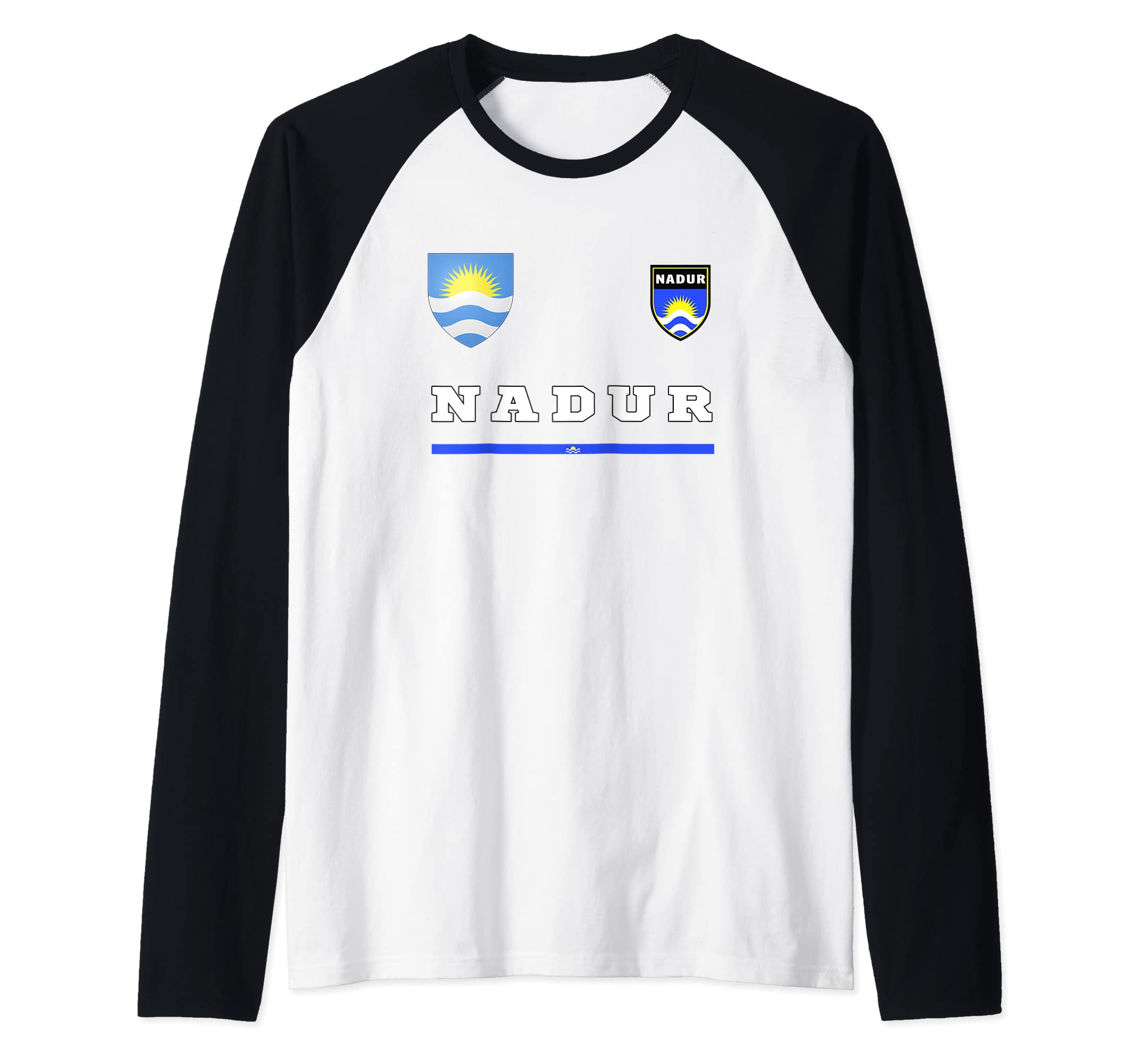 Nadur Soccer/sports Flag national pride Gift Raglan Baseball Tee