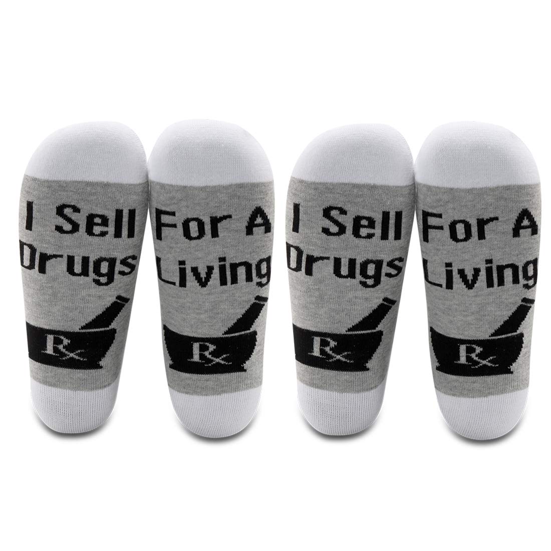 LEVLOPharmacist Gift Pharmacist Socks I Sell Drugs for a Living Cotton Sokcs Pharmacy Student Gift