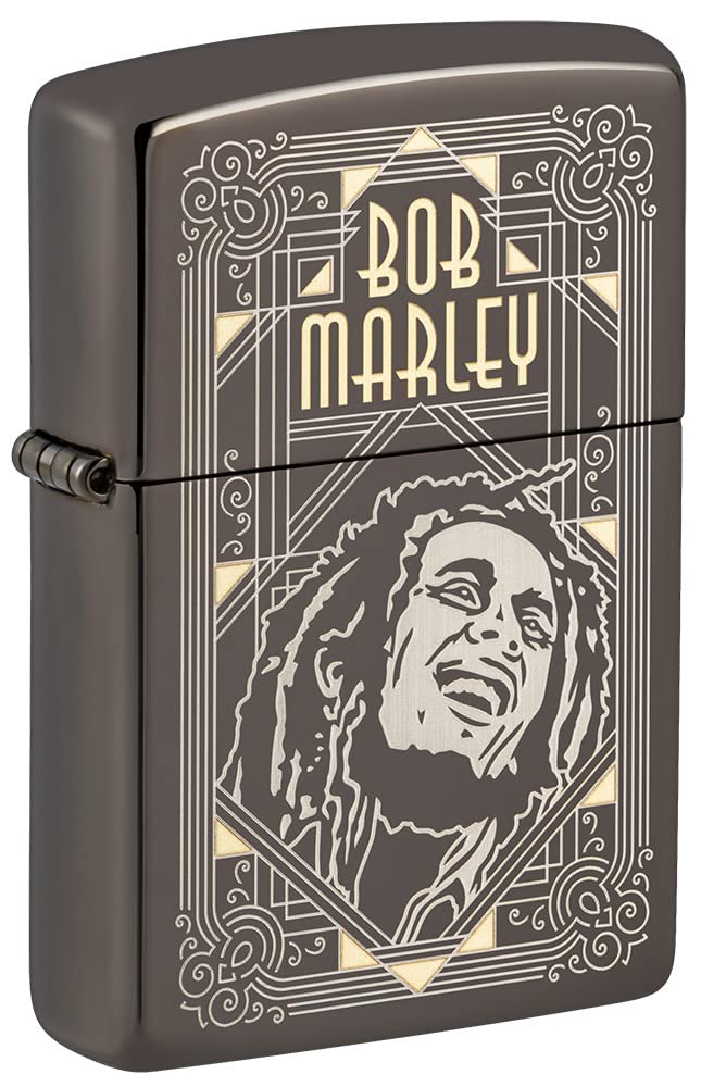 Zippo 49825 150 Bob Marley Black Ice Windproof Lighter