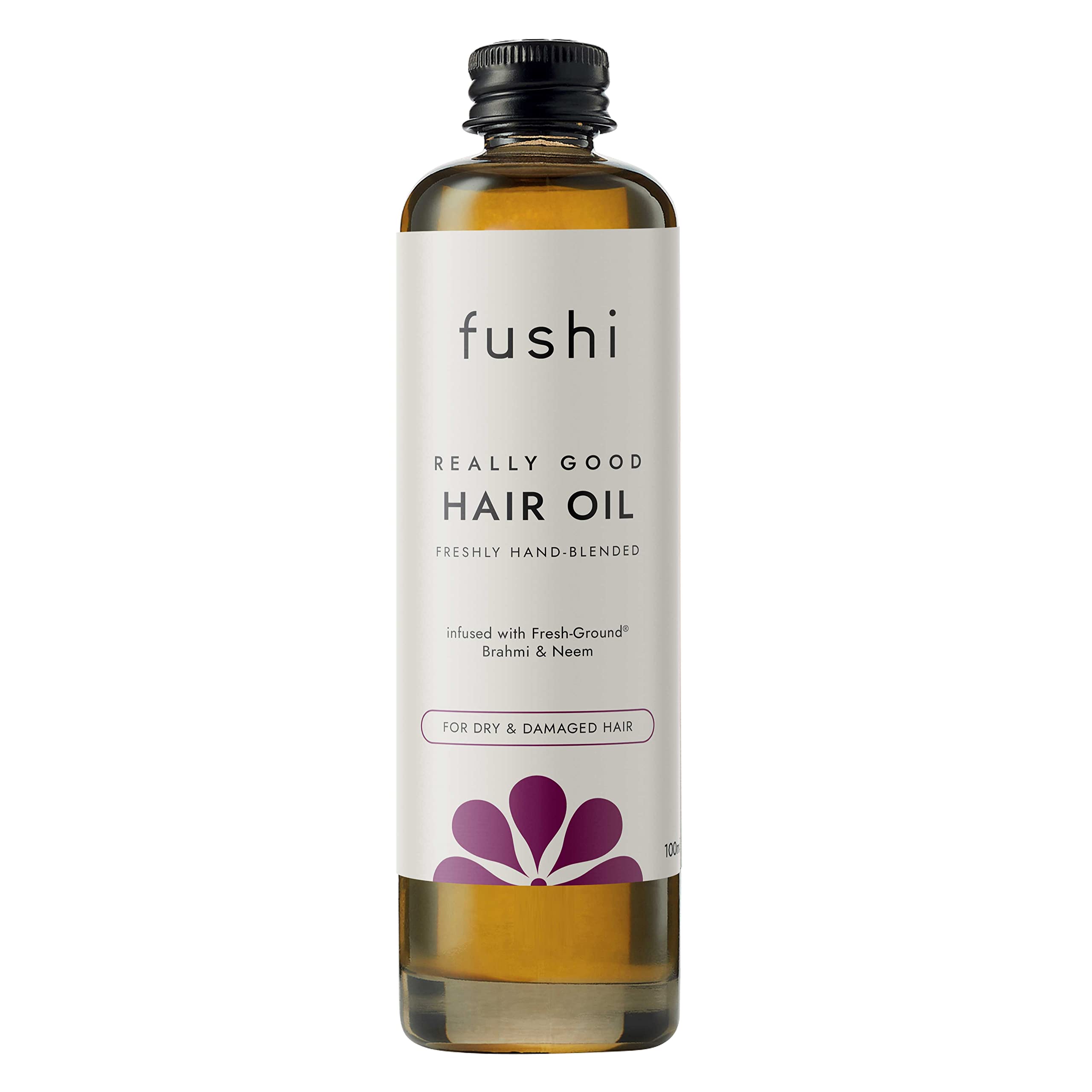 Fushi Really Good Hair Oil 100 ml | Rich in Antioxidants | Best for Dry & Damage Hair, Thinning Hair, Frizzy Hair | Ethical & Vegan Society Approved | Manufactured in The UK