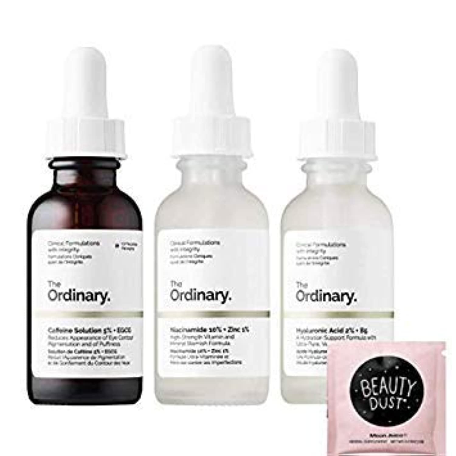 The OrdinaryFace Serum Set! Caffeine Solution 5%+EGCG! Hyaluronic Acid 2%+B5! Niacinamide 10% + Zinc 1%! Help Fight Visible Blemishes And Improve The Look Of Skin Texture&Radiance