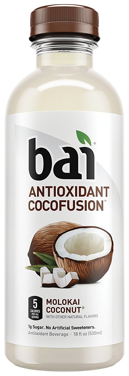 Bai Cocofusions Molokai Coconut, Antioxidant Infused Beverage, 18 Fl. Oz. Bottles (Pack of 6)