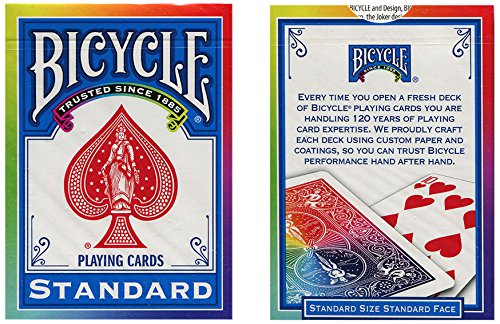 MMS Bicycle Poker Deck (Rainbow Back) by Di Fatta and USPCC Trick