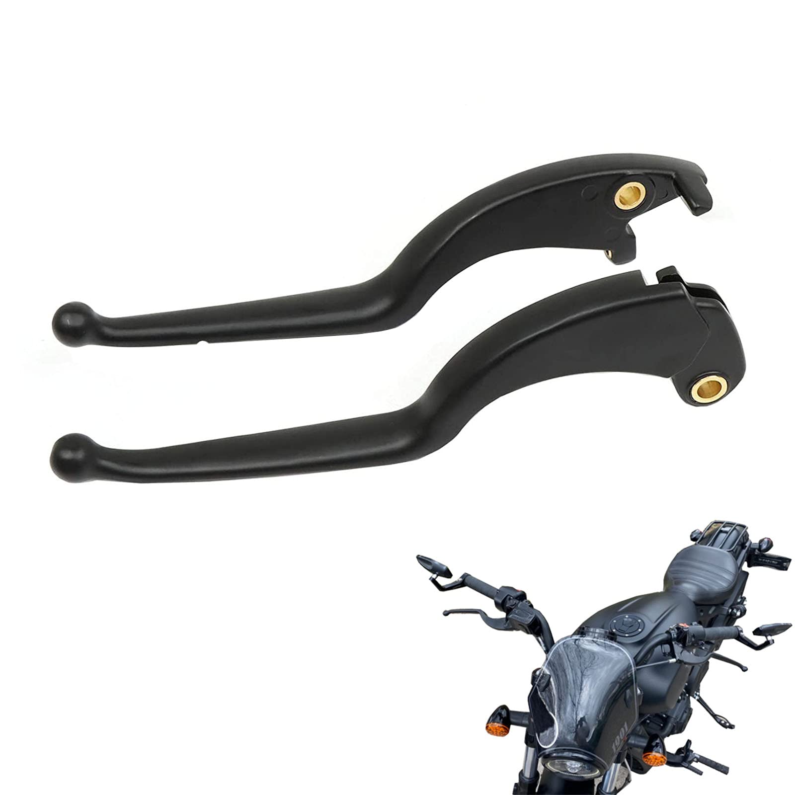 BAIONEMotorcycle Brake Clutch Levers for Indian Scout/Scout Sixty/Bobber 2017-2021 (2017-2021, Black)