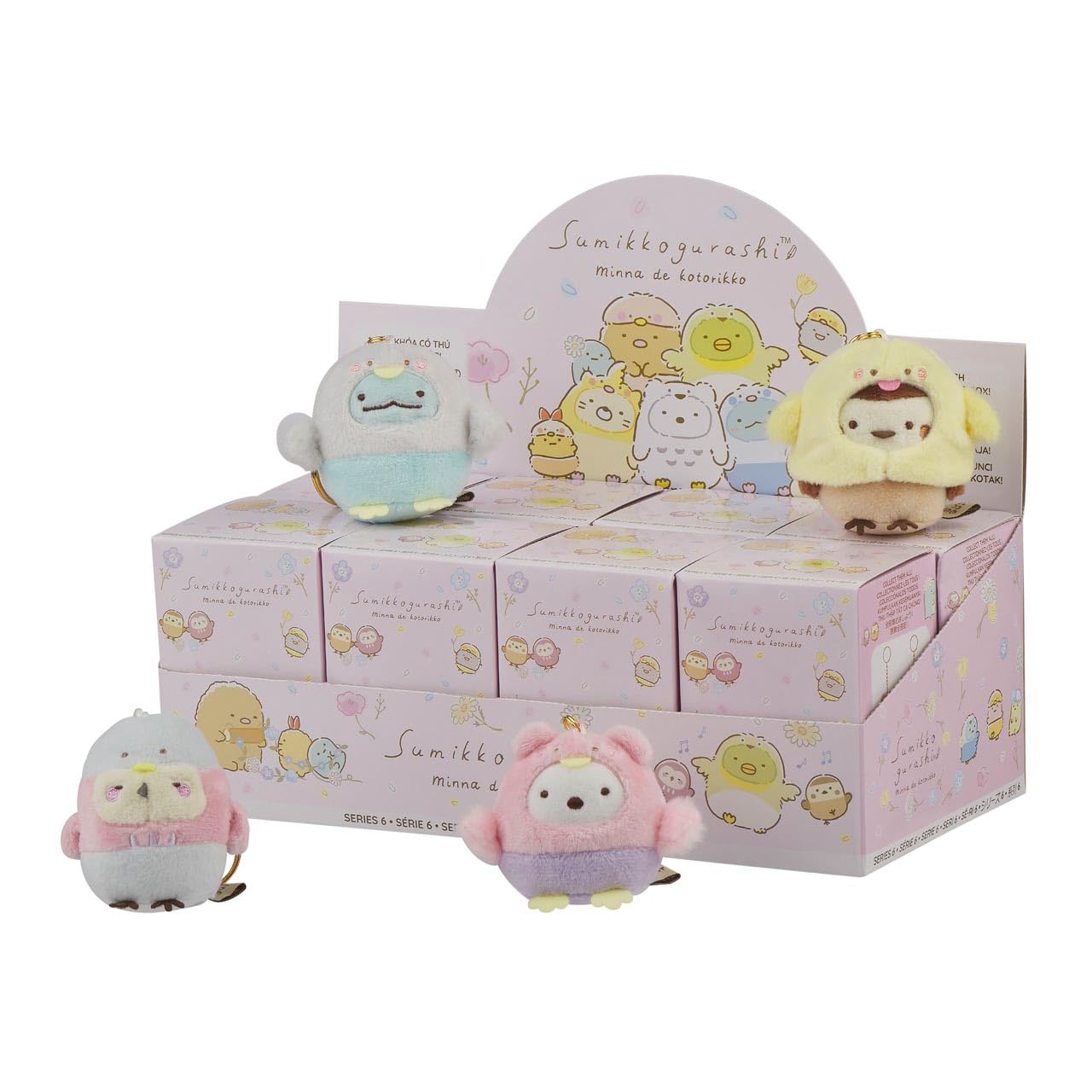 SUMIKKOGURASHISan-X Original Everyone Playing Birdies Series Blind Box - 8 pcs of 2 Complete Sets