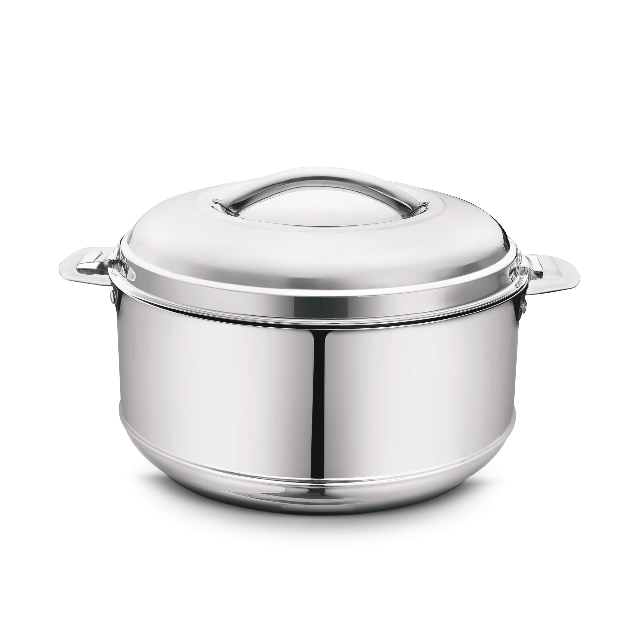 CLASSIC ESSENTIALS Stainless Steel Imperial Casserole with Lid for Roti Double Wall Insulated Casserole Box Serving Bowl Container Hot Pot Food Warmer (Silver) (1000_ml)