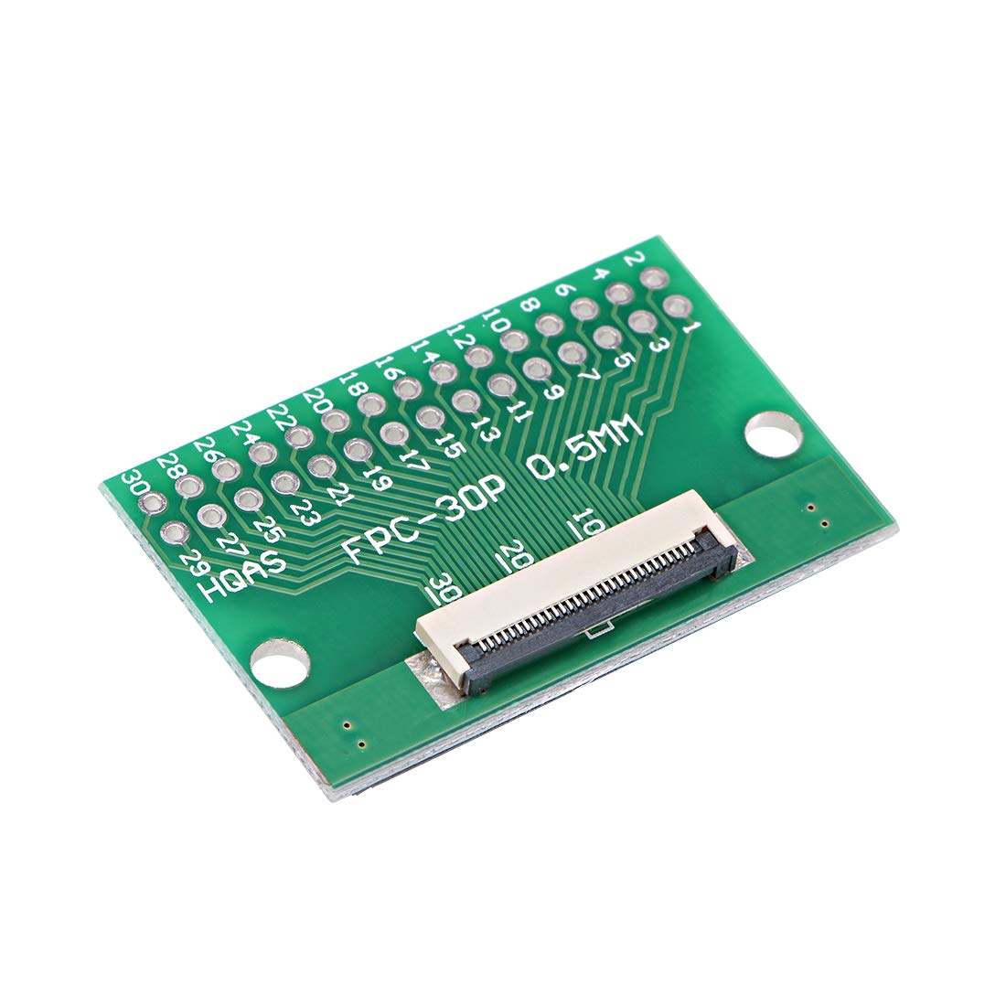 uxcell FFC FPC 30 Pin 0.5mm 1mm Pitch to DIP 2.0mm PCB Converter Board Couple Extend Adapter