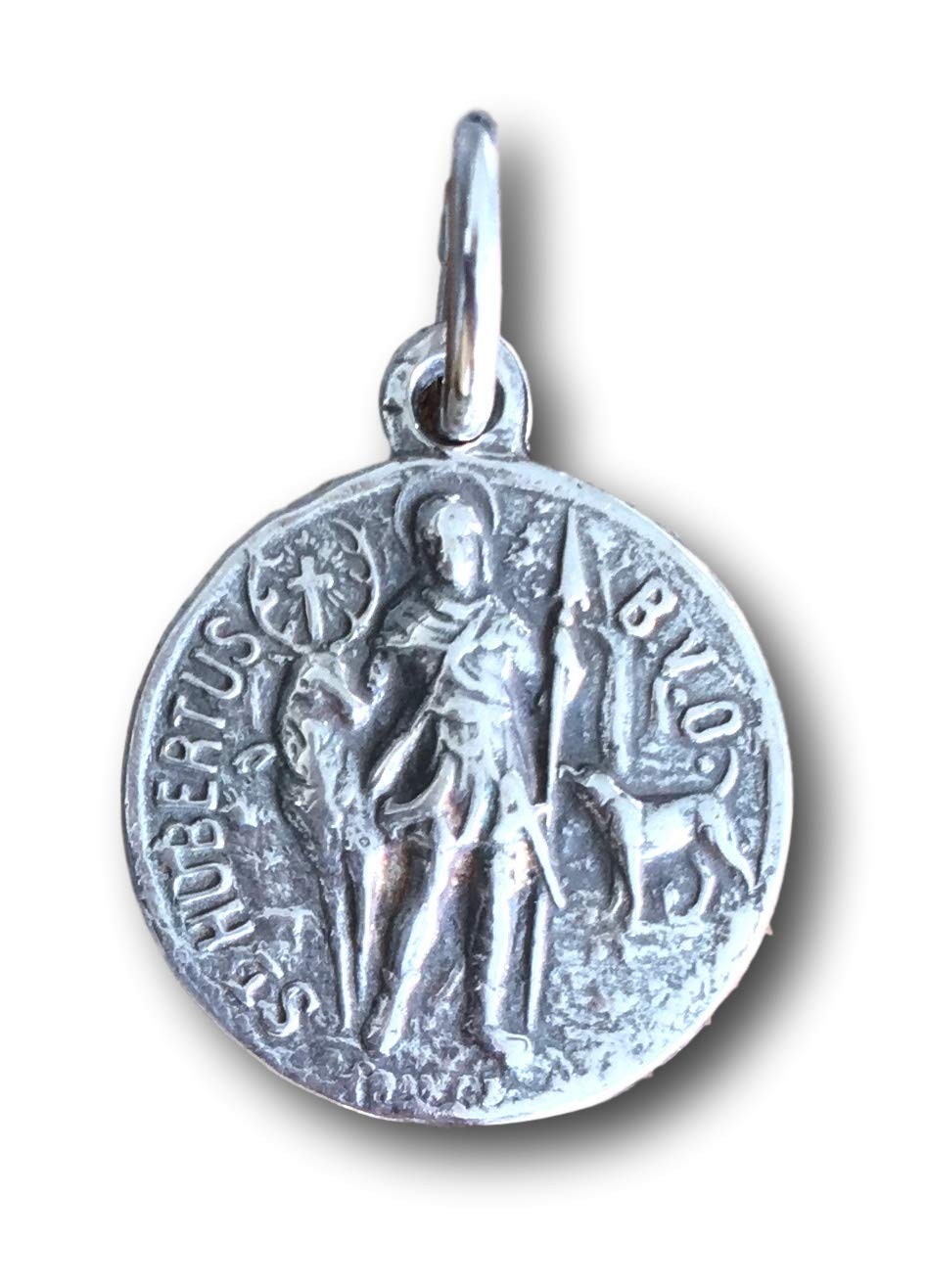 Small St Hubert/St Roch Medal - Patron of Hunters and Dogs - Antique Reproduction