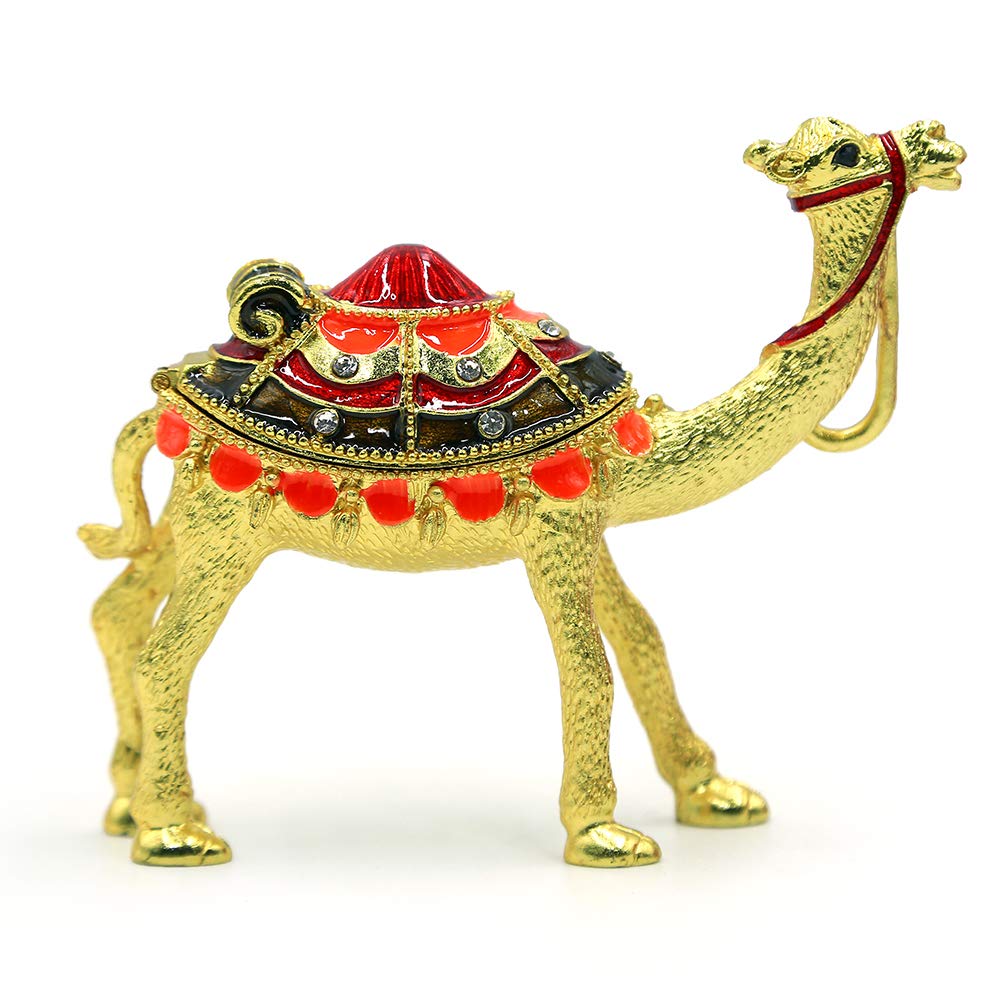 FANTASYLAND GIFTS METALIC CAMEL WITH TRINKET BOX DISPLAY SOUVENIR