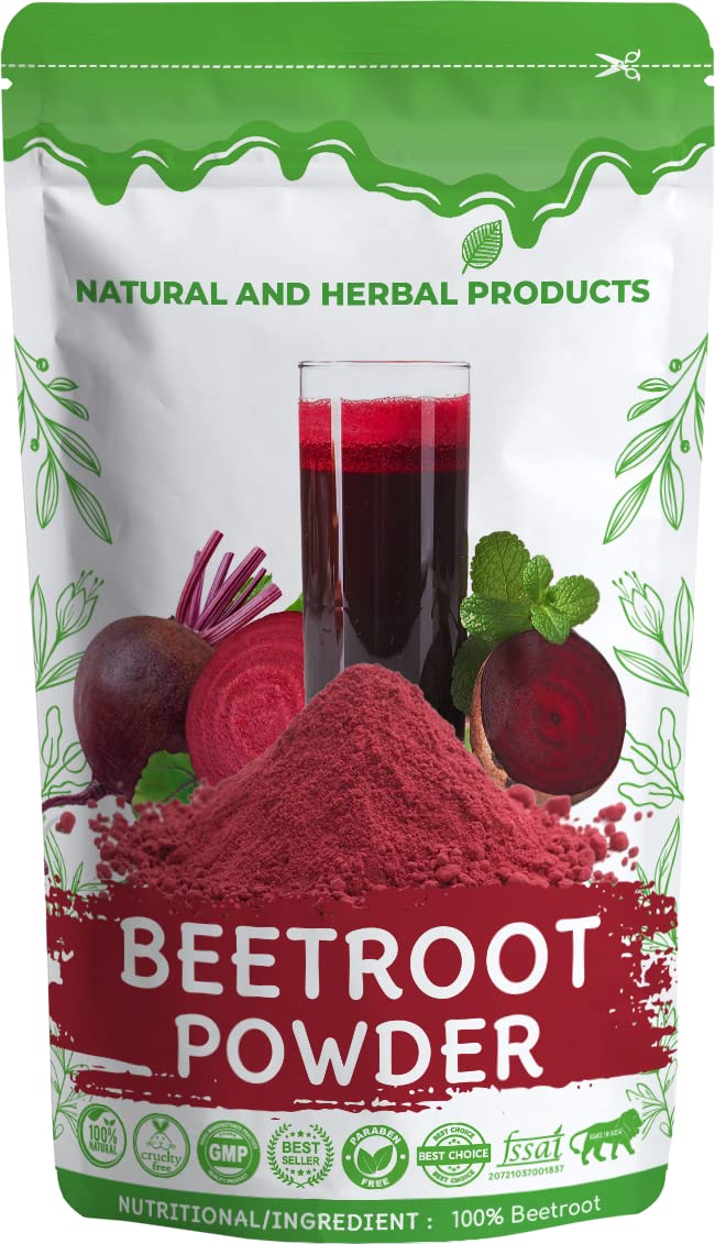 Beetroot Powder for Hair Color & Natural Herbal Hair(Growth, Thicker & Stronger) Skin Whitening & Brightening, Pimples, Eating, Drinking, Juice, Lips, Baby, Beauty, Pure, Organic(100Gm)