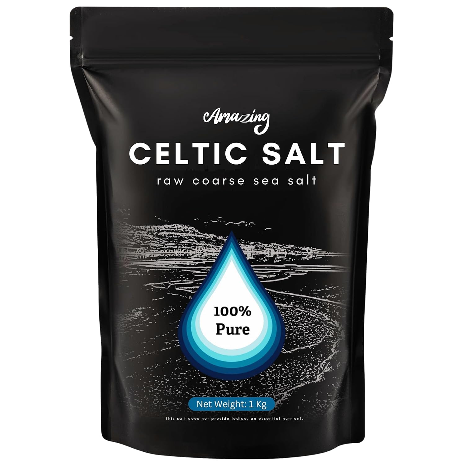 Premium French Celtic Sea Salt (1920 GM): 100% Pure and Organic Coarse Sea Salt, Rich in 82 Minerals - Feel Luxurious