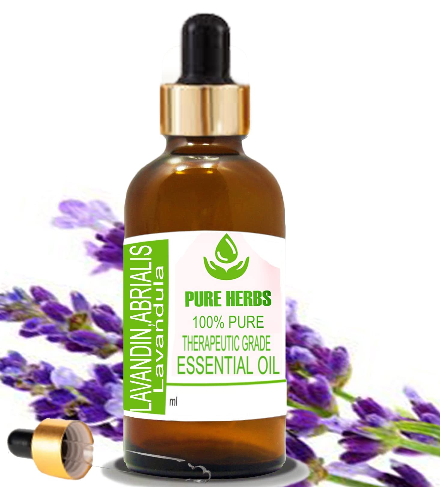 Pure Herbs Lavandin Abrialis (Lavandula) Pure & Natural Therapeutic Grade Essential Oil (30ml)