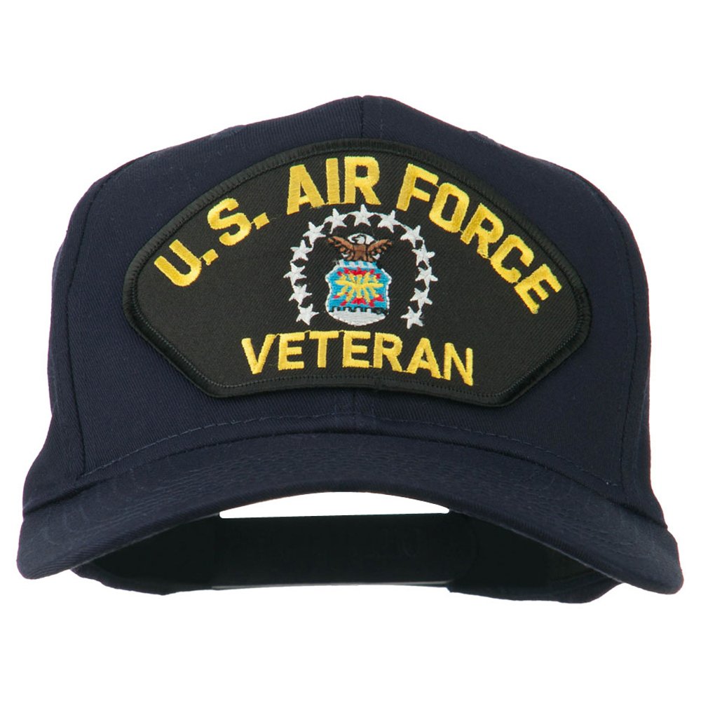 e4Hats.comUS Air Force Veteran Military Patch Cap