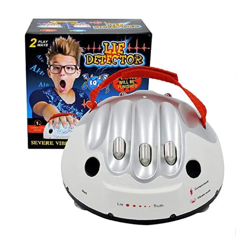 Micro Electric Shock Lie Detector, Shocking Liar Party Game Interesting True or Dare Game Lie Detector Joke Toys Polygraph Entertainment Shock Game,The Best Gift for Truth Game Toys