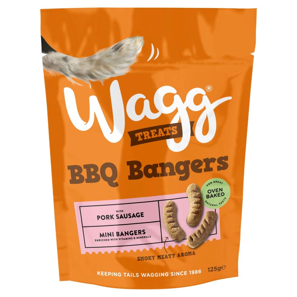 Wagg Dog Treats Bbq Bangers, 125.0 gram, transparent