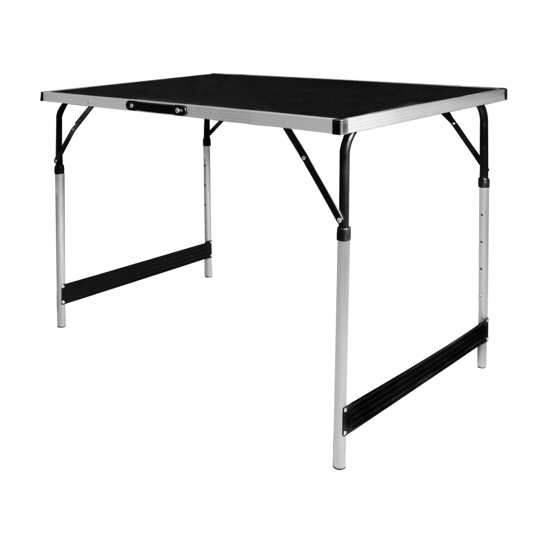 Milestone Camping 20180 Aluminium Folding Camping Table / 4 Adjustable Heights/Lightweight & Portable/Great For Camping, BBQs, Garden Parties & More