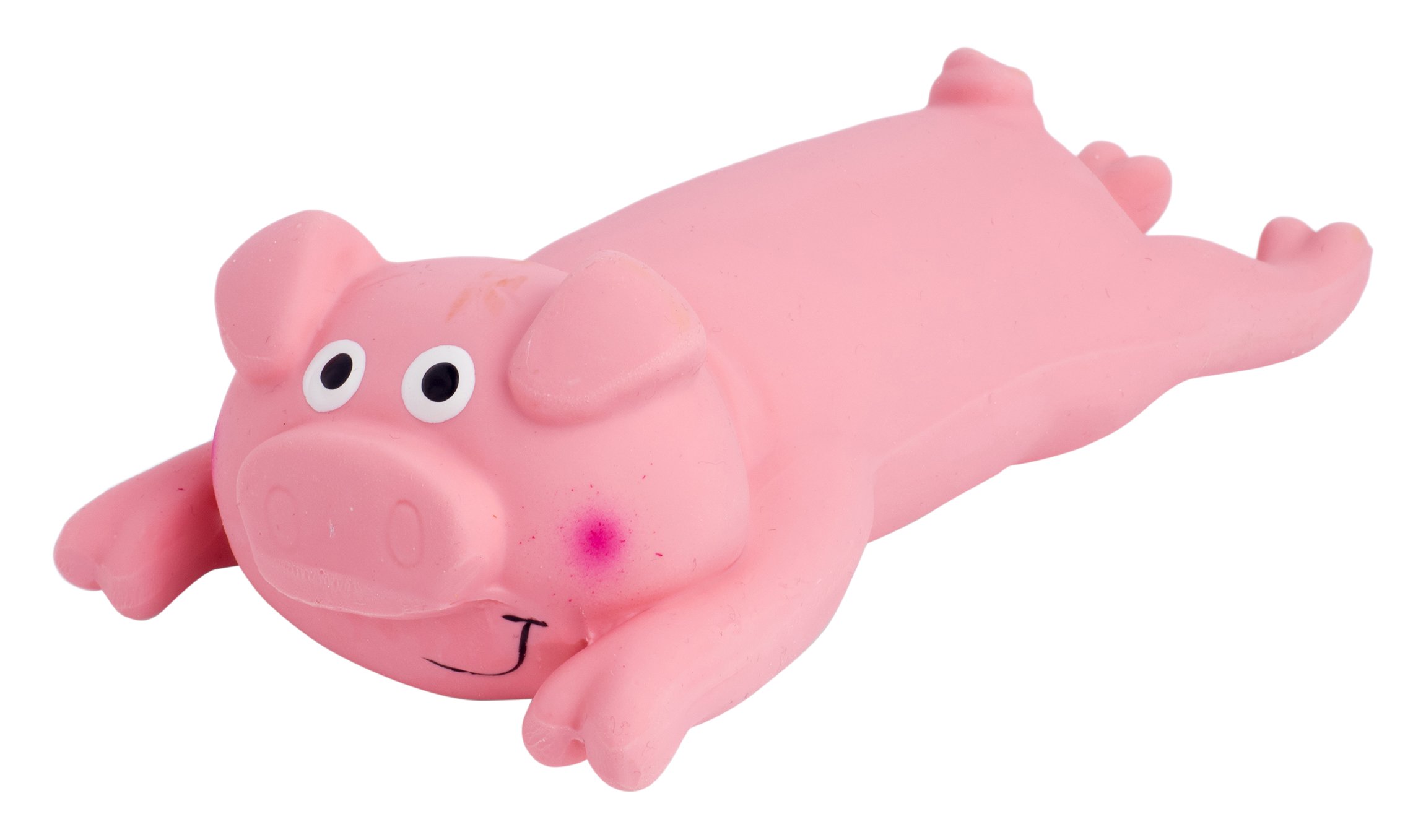 PetfaceLatex Lounging Pig Soft Chew Dog Toy