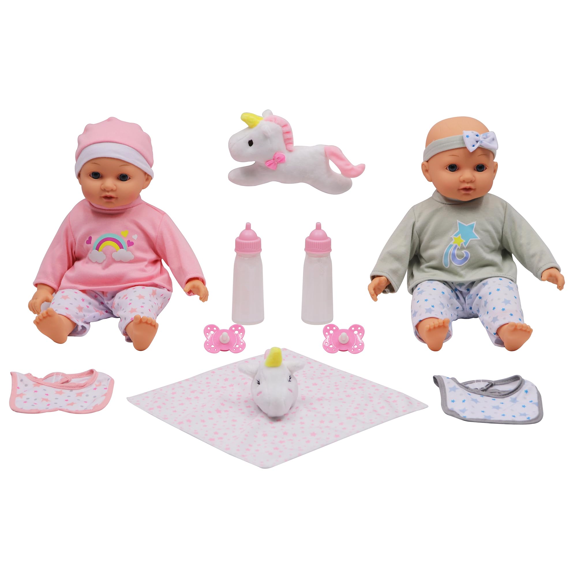 DREAM COLLECTION 14" Twins Baby Doll Set