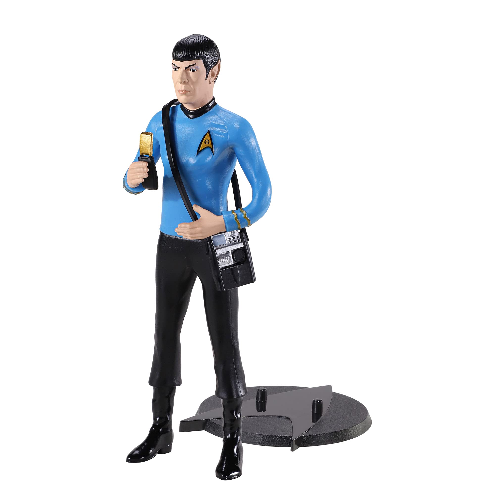 The Noble CollectionStar Trek Bendyfigs Spock - 7.5in (19cm) Noble Toys Bendable Figure Posable Collectible Doll Figures With Stand