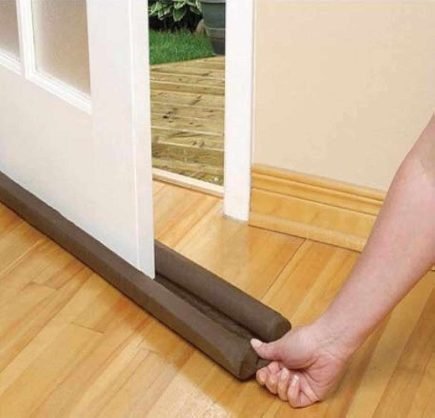 Rylan PVC Door Guard (39 Inches, Pack of 3 Brown) Gap Filler for Door Bottom Seal Strip - Sound-Proof, Reduce Noise, Energy Saving Door Stopper for Reduce Door Dust, Insects Protector