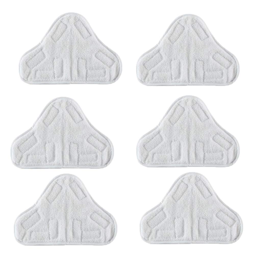 MALAYAS Hemore Home kitchen Accessories Microfibre Washable Cloth Pads to fit Vax, Bionaire, Efbe-Schotte, H20, Montiss & Delta Steam Mops (Pack of 6)