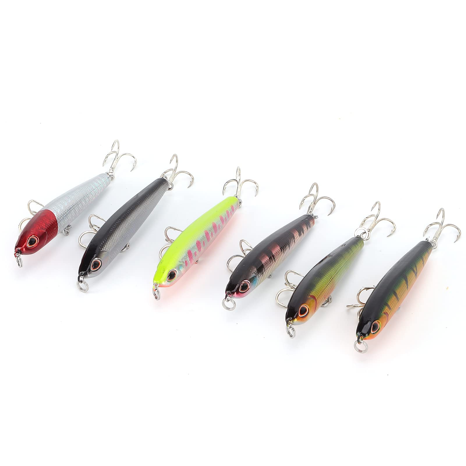 Pencil Fishing Lure, Hard Pencil Bait Wobbler Artificial Sinking Pencil Bait Trout Lures Fishing Gear for Fresh Water Salt Water, River