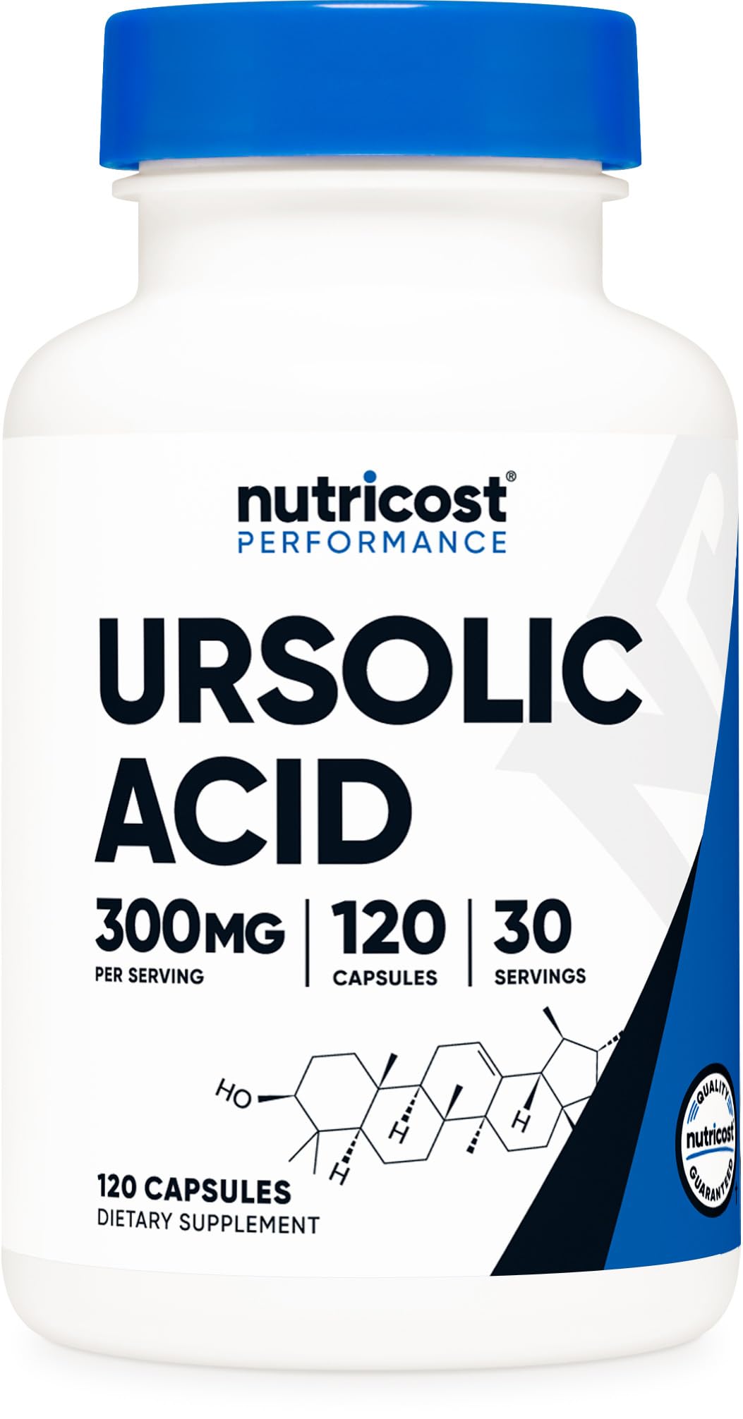 Nutricost Ursolic Acid 300mg, 120 Capsules - Vegetarian, Non GMO, Gluten Free, Soy Free