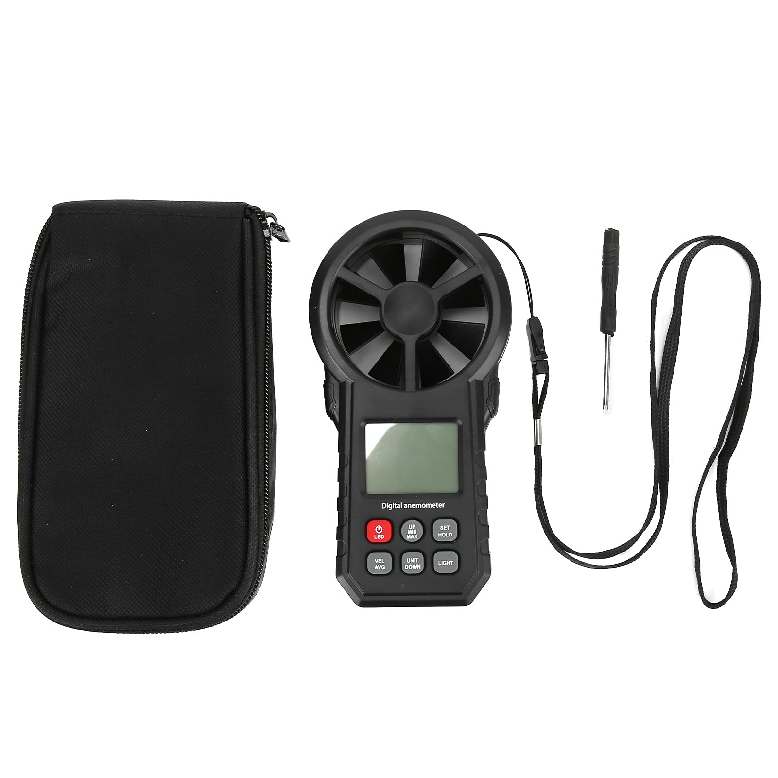 Anemometer, Air Flow Velocity Tester Portable LCD for Sailing for Fishing for Outdoors for Shooting