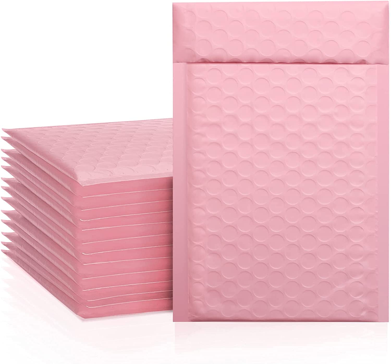 Metronic Bubble Mailers 6x10 50Pack, Light Pink Bubble Mailer, Self-Seal Waterproof Padded Envelopes, Shipping Bags for Packaging, Mailing Supplies for Small Business, Bubble Mailers Usable Size 6x9