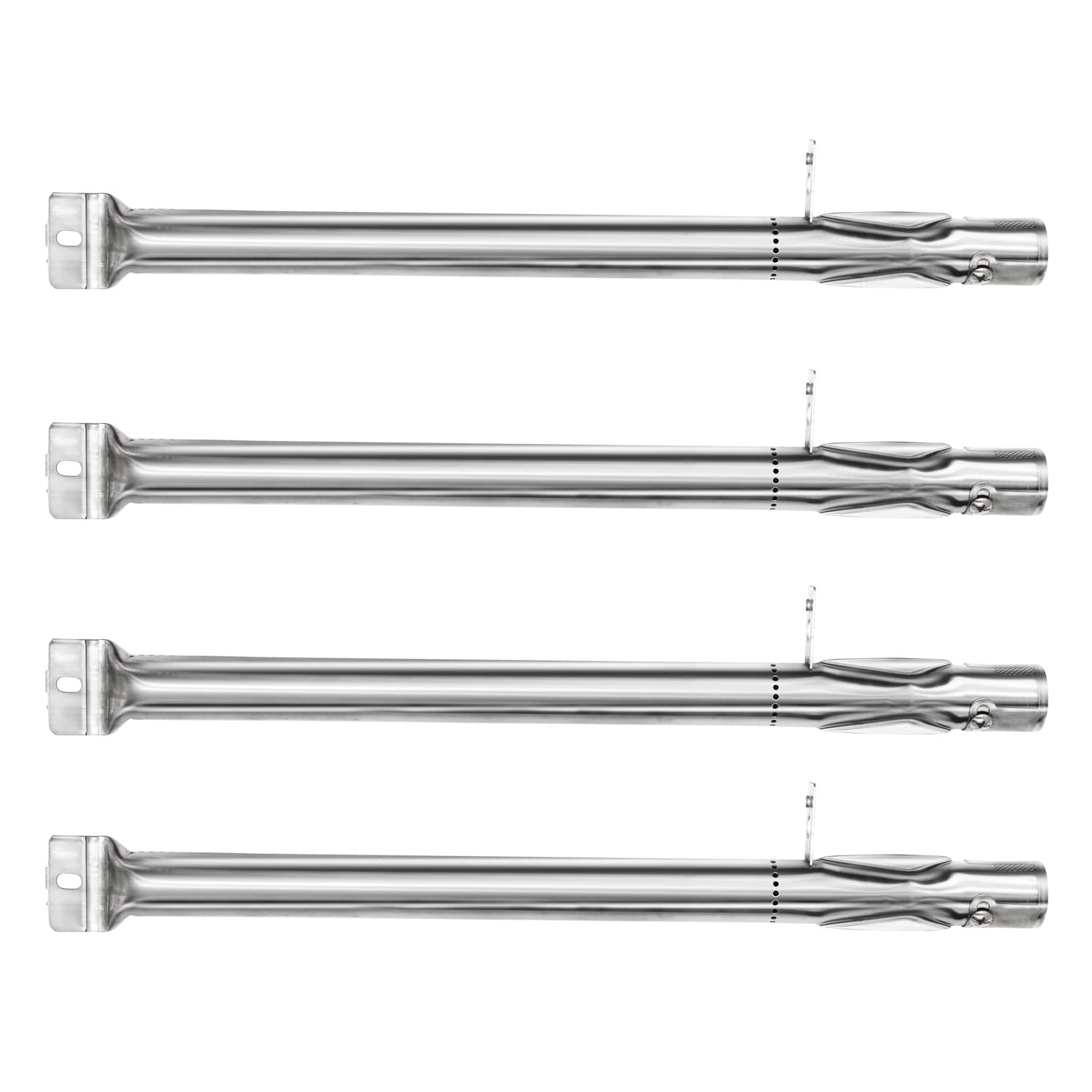 Hongso 15 3/8" BBQ Gas Grill Replacement Stainless Steel Pipe Tube Burner for BBQ Pro, Kenmore Sears, K Mart Part, Members Mark Part, Outdoor Gourmet, Lowes Model Grills, 4-Pack SBF231