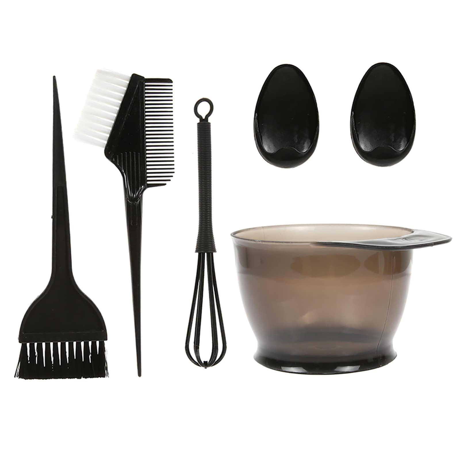 Goudan 5PCS Hair Dye Color Brush and Bowl Set Ear Caps Dye xer Hair Tint Dying Coloring Applicator