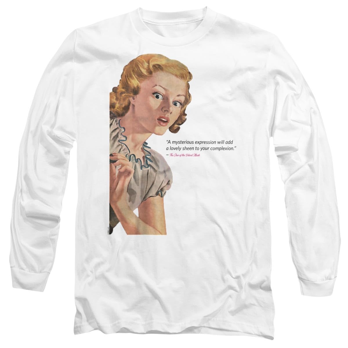 PopfunkNancy Drew Mysterious Expression Unisex Adult Long-Sleeve T Shirt