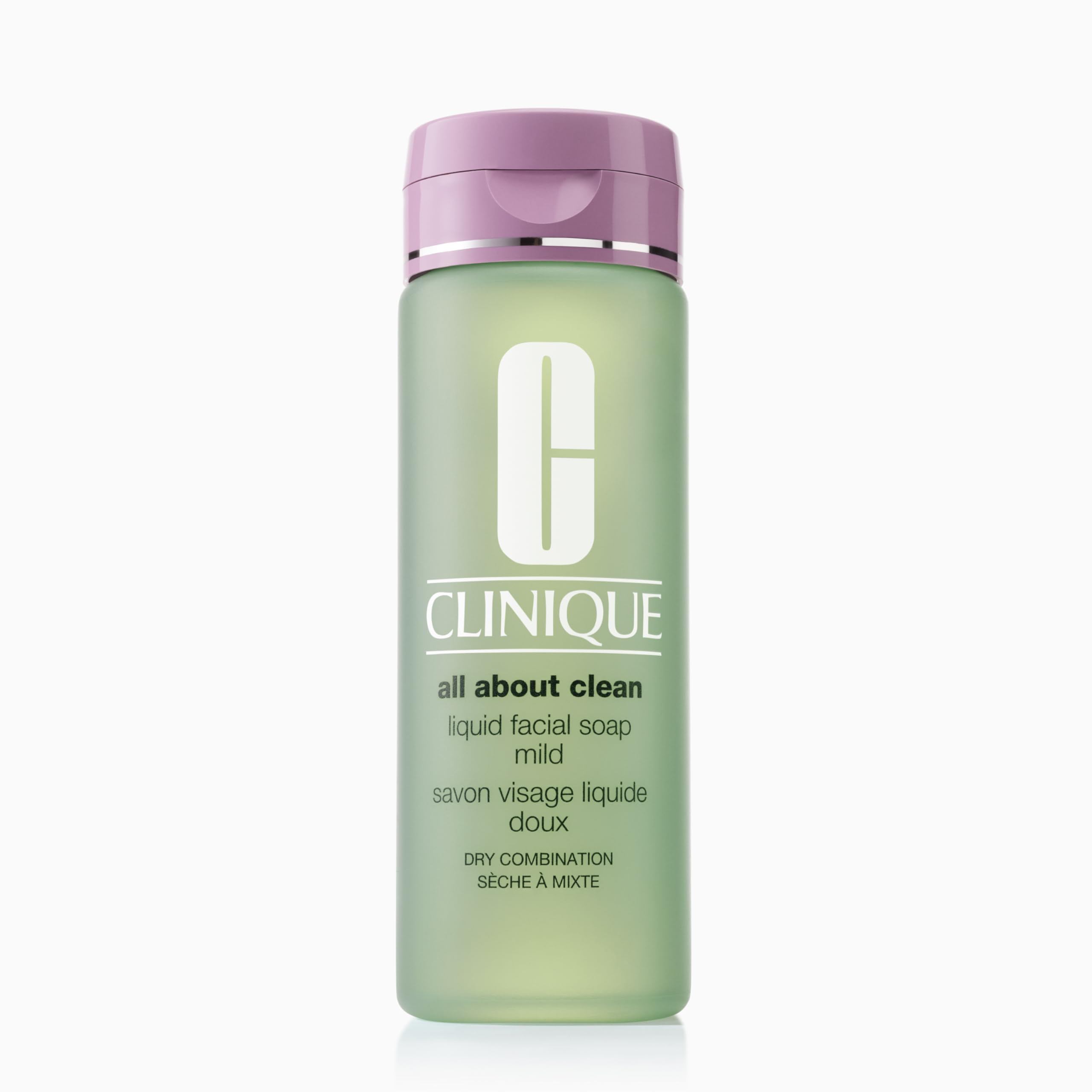 Clinique All About Clean Liquid Gentle Facial Cleanser Soap For Dry Combination Skin Types, Mild