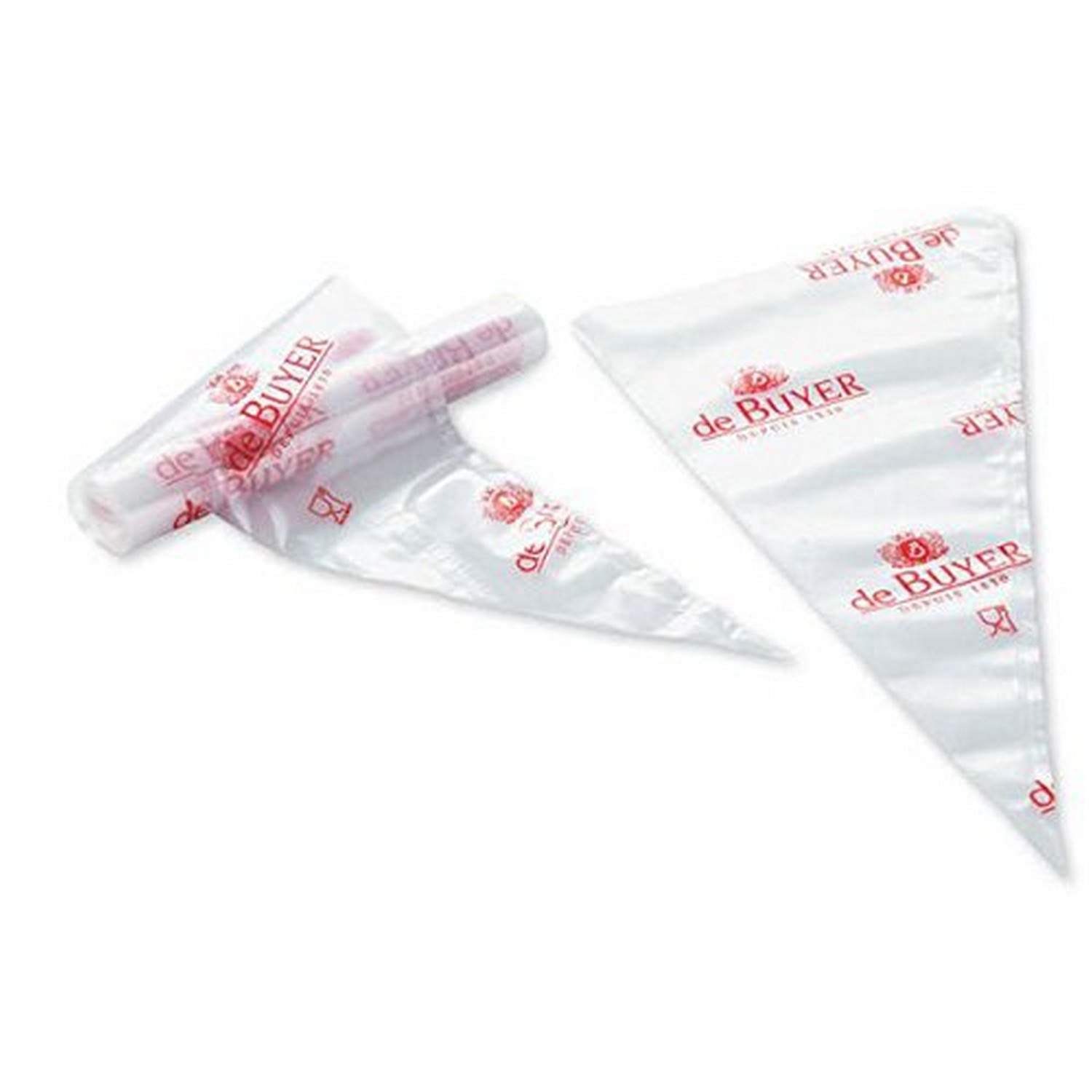 De Buyer Disposable Pastry Bags Roll 20 Pieces, 40 cm, Steel, White, 33.81 x 4.39 x 2.21 cm