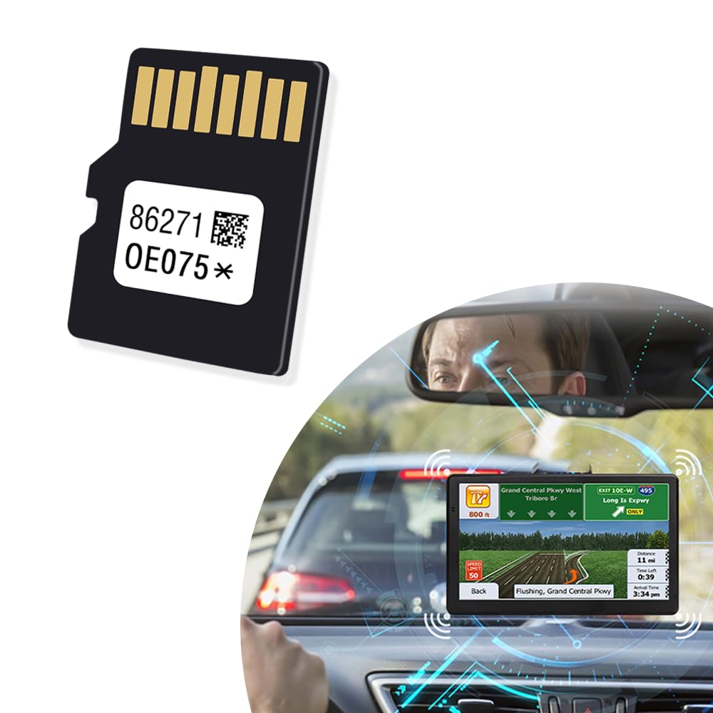 SSNNUU 2022-2023 Latest Updated Car Navigation SD Card,86271-0E075 Micro SD Card Compatible with Toyota 4Runner Sienna Tacoma Prius SYNC USA/Canada Maps,Road Trip Essentials