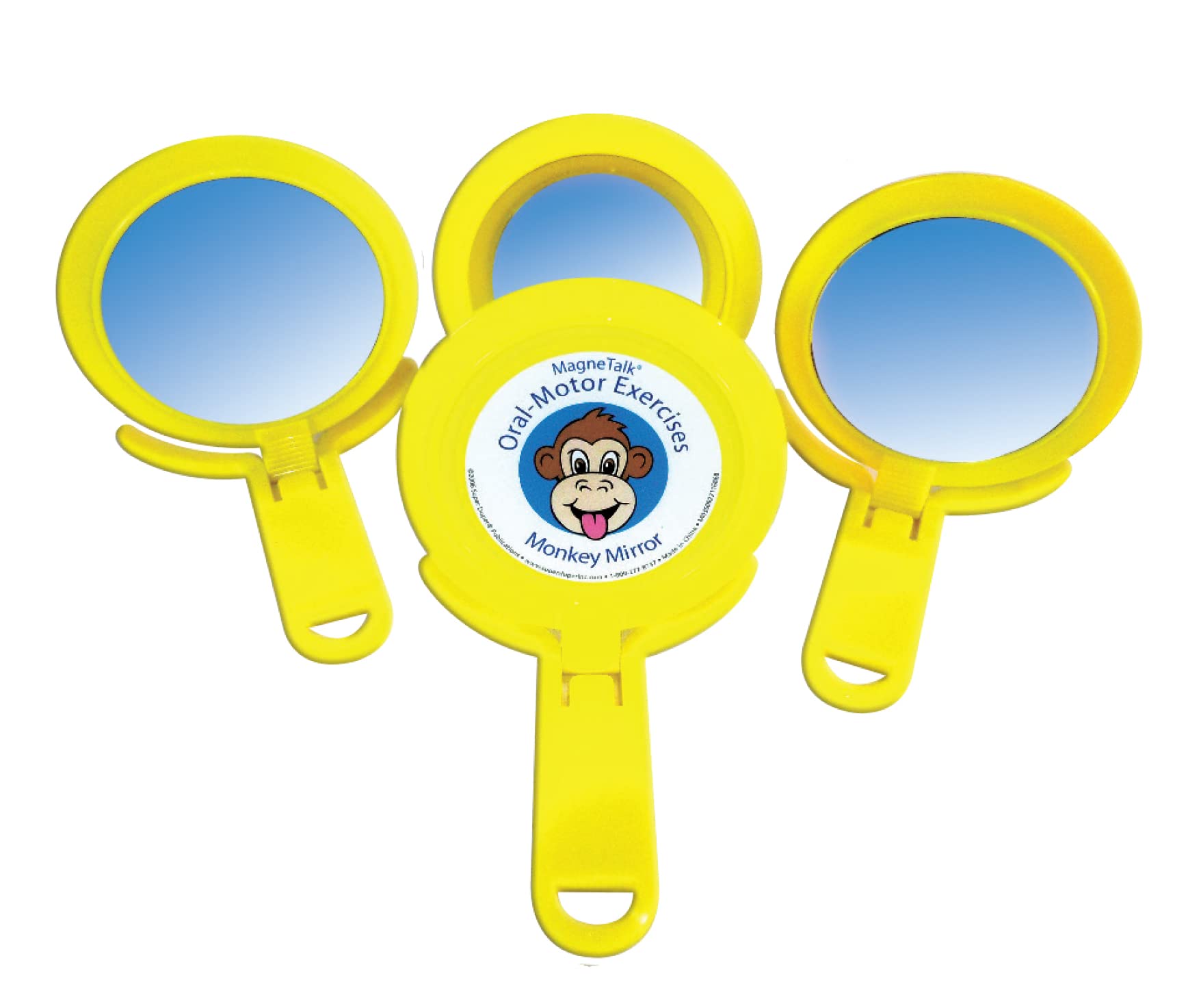 Super Duper Publications | Oral-Motor Mirrors 2-in-1 Mirror 4-Pack | Educational Learning Resource for Children