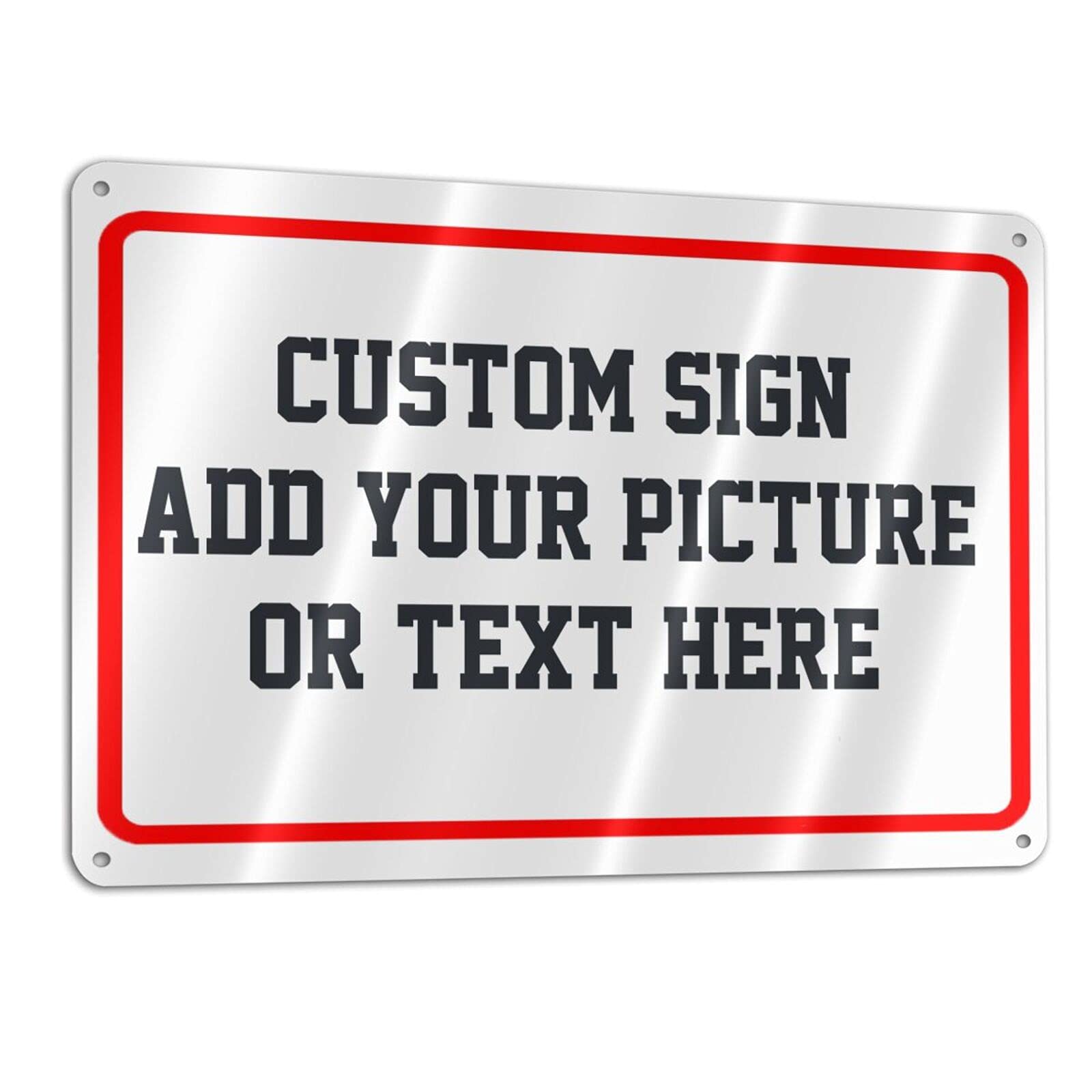 Aluminum Weatherproof And Rustproof Metal custom Signs, Entrance Signs, Garden Signs, Hazard Signs, Intersection Signs, Parking Signs, Decorative Signs（11.8x7.9inch）