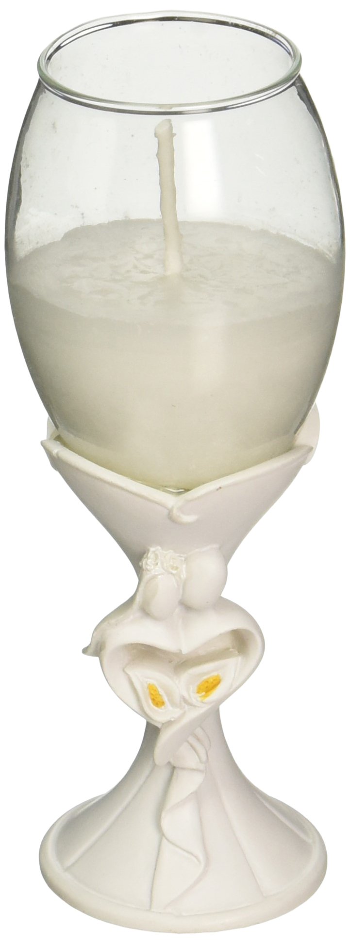 Bride and Groom champagne flute candle holder