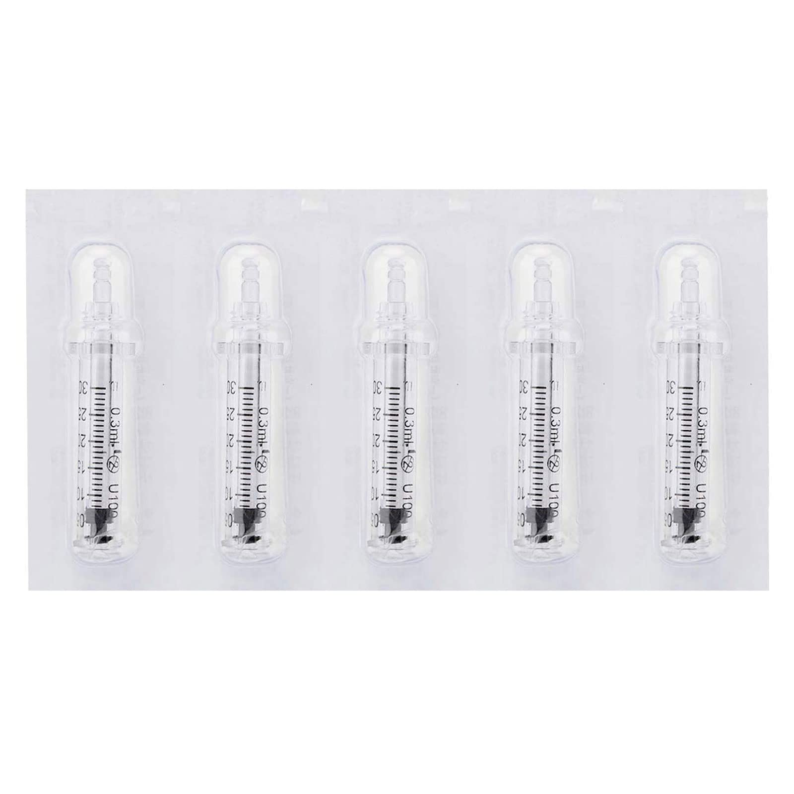 5 Pcs Hyaluronic Acid Pen Accessory 0.3ml Ampoule Head Needle Head Skin Care Tool, Painless Anti-Wrinkle Whiten Beauty Device