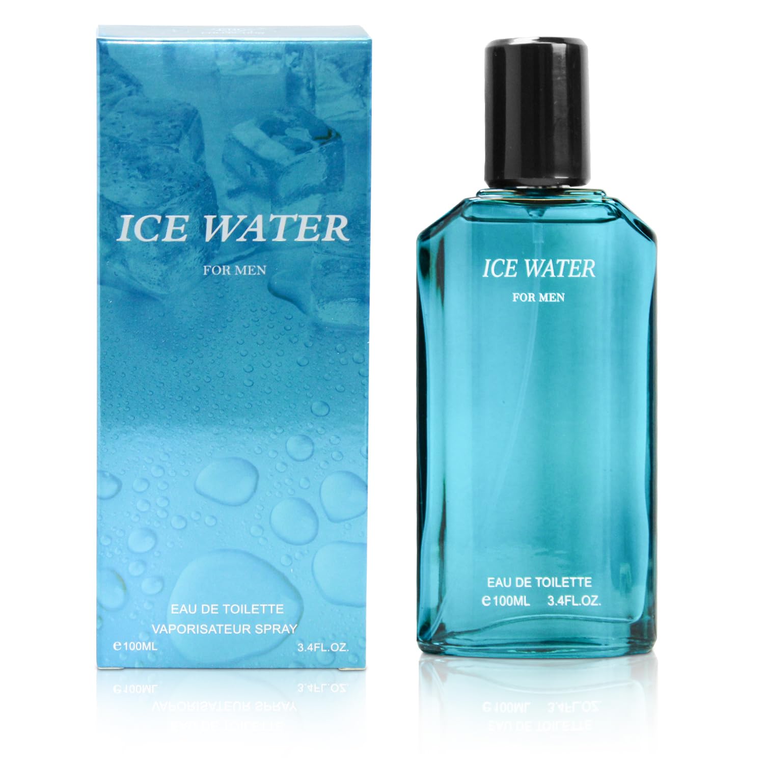 Ice Water Cologne for Men 3.4oz/100ml Eau de Toilette, Natural Spray